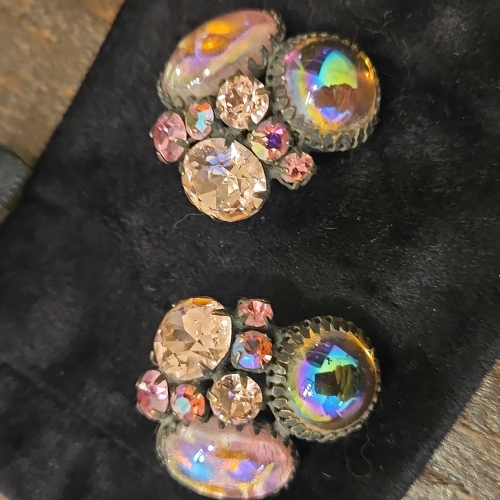 Vintage Regency Jewel Earrings - Picture 3 of 5
